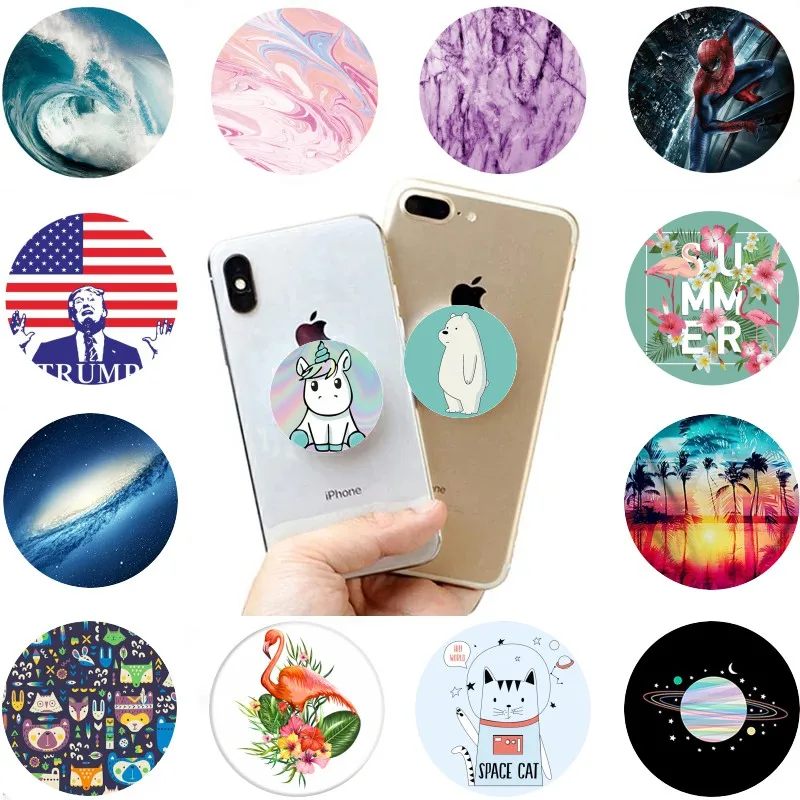 

Cute Bear popsoket for Phones попсокет Round Smartphone Desk Stand Finger Ring Grip pocket socket for iPhone 8 7 X XS Xiaomi