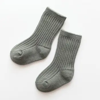 

Newborn Autumn Winter Warm Baby Socks Plus Velvet Adorable Socks New baby thicken plush stripe with fleece Socks