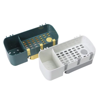 

Punch-free Hair Dryer Storage Rack Holder Multifunctional Bathroom Storage Shelf Organizer LXY9