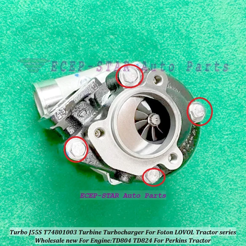 Turbo J55S T74801003 Turbine Turbocharger For Foton LOVOL Tractor series TD804 TD824 For Perkins Tractor -- (5)