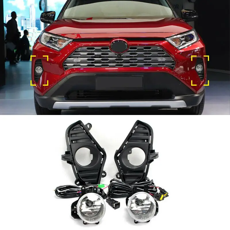 Светодиодный противотуманный фонарь DRL Дневной ходовой светильник для Toyota RAV4