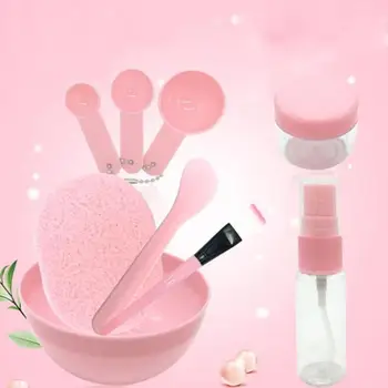 

9 in 1 DIY Mask Bowl Brush Beauty Tool Homemade Stick Spoon Spray Bowl Make up Set Measuring Mixing Bottle O8N4