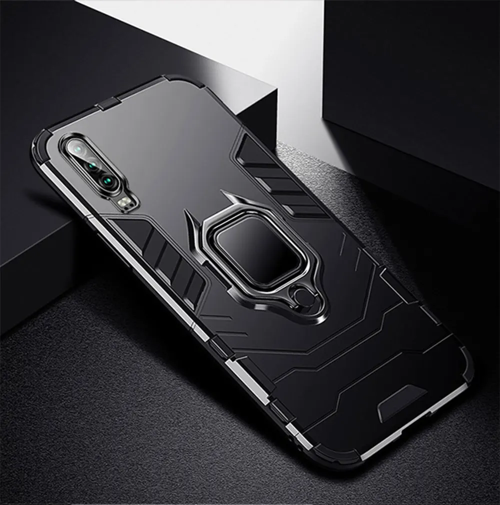 Чехол для huawei P30 Pro P 30 Lite, силиконовый чехол-броня, Мягкий защитный чехол из ТПУ с кольцом для телефона, чехол для huawei P30 Lite