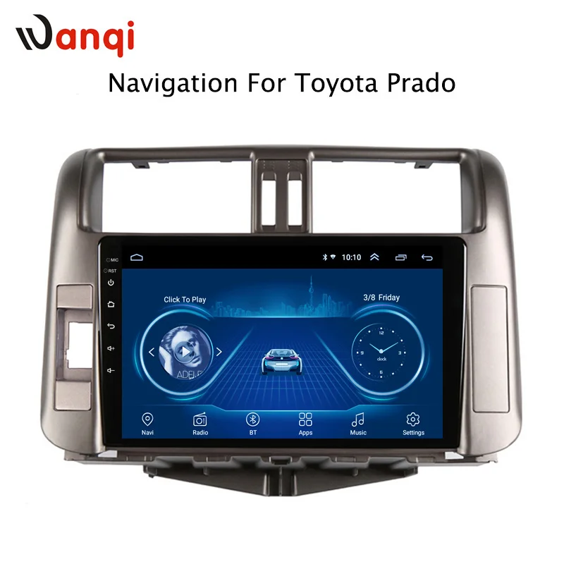 

Car Radio Multimedia no 2 din wanqi 8.1 Video Player Navigation GPS For Toyota LAND CRUISER PRADO J150 2009-2013
