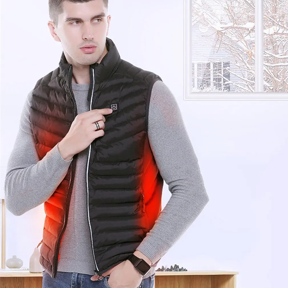 

Heating fat slimming Men's Electric Heating Vest USB Security Intelligent Thermostat Electric Vest Constant Temperature Warm