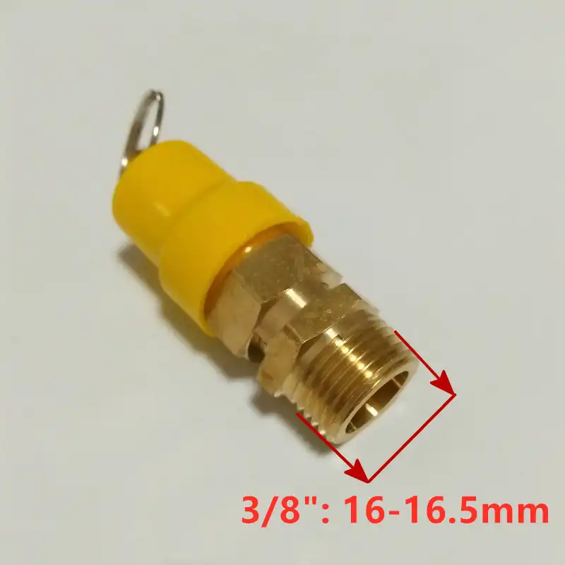 0.9Mpa 1//4/"BSPT Air Compressor Pressure Relief Valve Safety Release Valve x 1