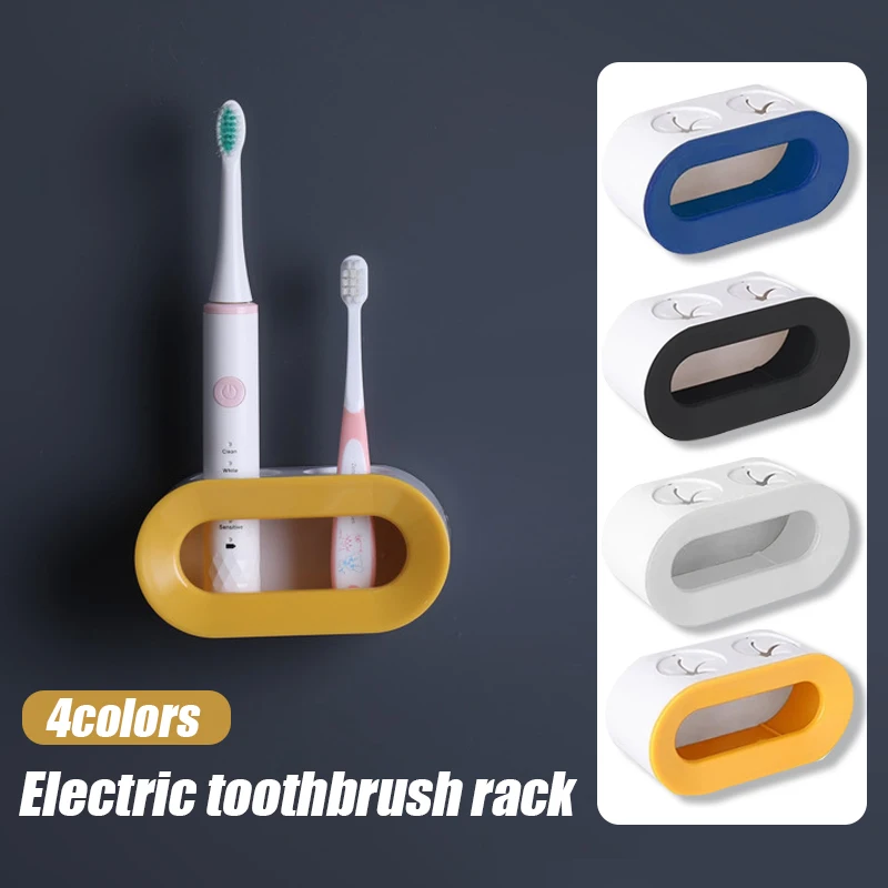 

Household Wall-mounted Rack Shelf Large Diameter Drain Bathroom Wash Double Hole Storage Rack Toothpaste Toothbrush Storage Set