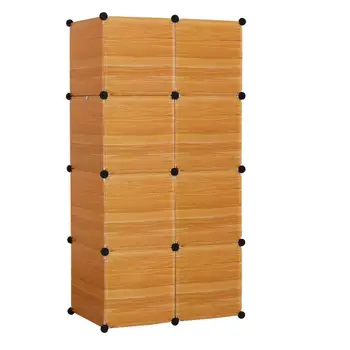 

CupboardMulti-function larger Waterproof Cabinet DIY Easy Install Reinforcement shoe storage Wardrobe Closet Hanging Save space