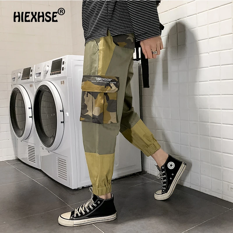 

New Men's Casual Fashion Pants Men Cargo Pants Stretch Multi-Pocket Men Hip Hop Fashion Man Harajuku Straight Pants Trousers
