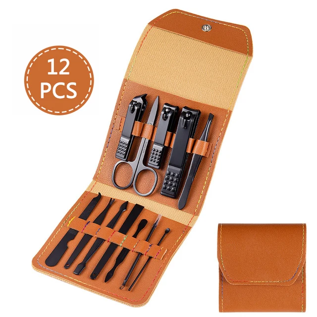 16pcs Pruning Nail Clippers Cutting Pliers Set Single Nail Groove Pedicure Scissors Inflammation Cuticle Clipper Tool Home Tools 12pcs