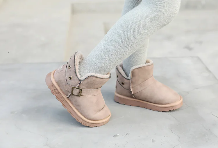 CNFSNJ Winter Girls Boots Warm Cotton With Kids Fashion Snow Boots Children boys Shoes Toddler sneakers 27-37
