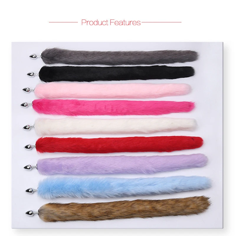 Анальная пробка Modun для косплея настраиваемая клизма биде хвост лисы