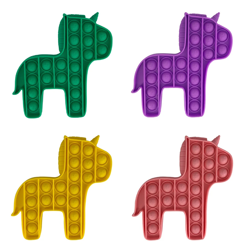 Caballo forma de burbuja sensorial autismo Necesidades Especiales juguete para aliviar el estrés Anti-estrés SPINNER divertido para niños adultos dropshipping. Exclusivo.