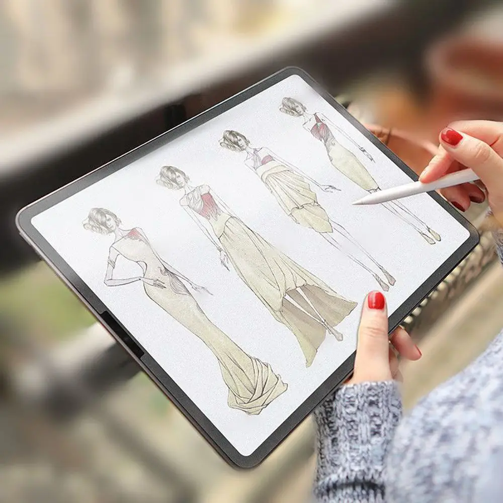 

Paper Like Glass Screen Protector Film Matte PET Anti Glare Painting For Apple iPad 9.7 Pro 10.5 11 12.9 inch 2016 2017 2018