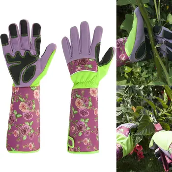 

Breathable Gardening Gloves Thorn Proof Leather Work Gloves Waterproof Slim-Fit Reinforced Rigger Gloves Durable and Flexible
