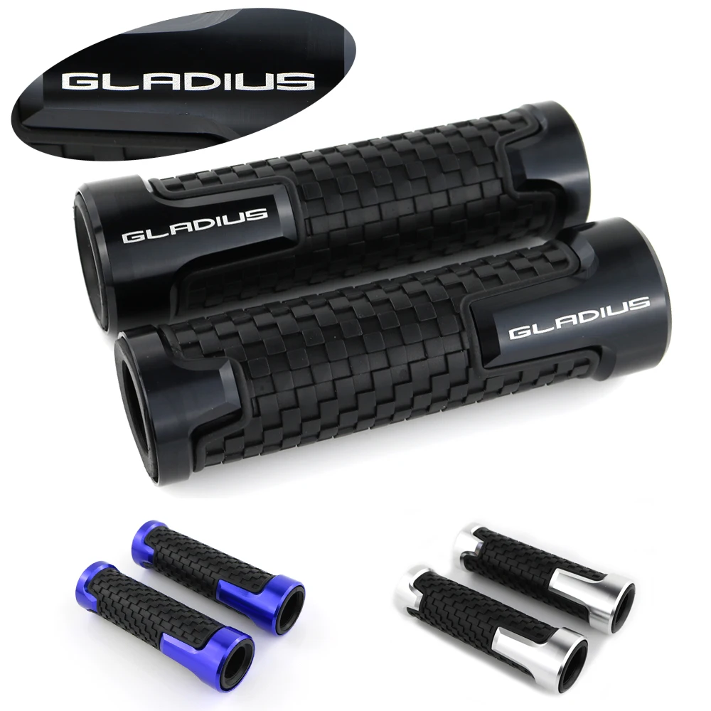 

For Suzuki SFV650 GLADIUS Handlebar Motorcycle Handle Grips CNC Motorcycle Aluminum None-Slip Rubber