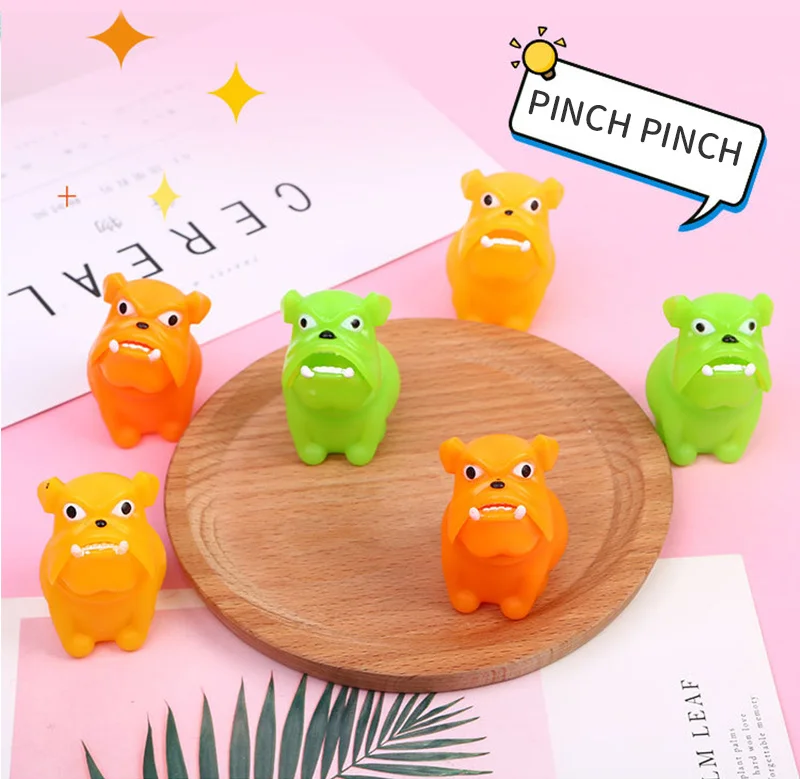 1pc novelty creative spoof fun decompression vent toy pinch Le dog children birthday gift prizes squishy stress toys