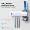 Meijuner Toothbrush Sterilizer UV Sterilization Toothpaste Holder without Punch Smart Electric Toothbrush Dispenser for bathroom ► Photo 2/6