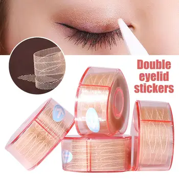 

1Box Ultra Invisible Eyelid Paste Natural Double Eyelid Tape Mesh Lace Eyelids Fibers With Stick Not Reflective No Easy Fall Out