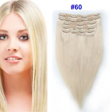 Special Price Sindra Indian Straight Remy Hair Clip In Human Hair Extensions Blonde Color #60 Full Sets 6Pcs/Set 100g 120G Special Price Sindra Indian Straight Remy Hair Clip In Human Hair Extensions Blonde Color #60 Full Sets 6Pcs/Set 100g 120G