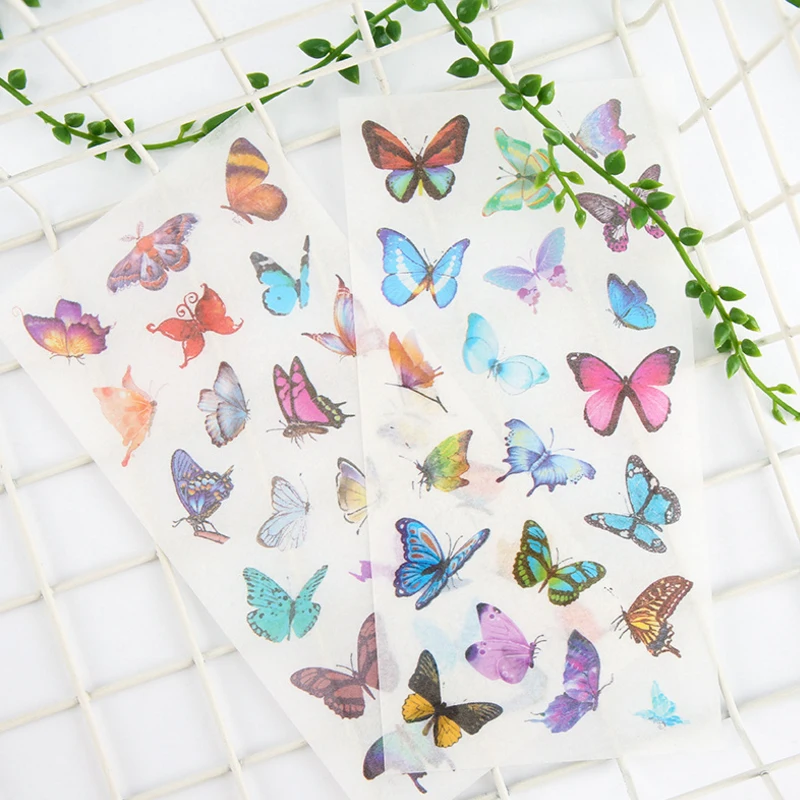 6pcs/pack Kawaii Creative DIY Dariy Decoration Scrapbooking Stickers Transparent Adhesive Planner Stickers 13 selection