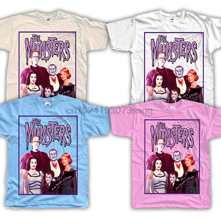 THE MUNSTERS V3 Norm Liebmann Serial TV 1964 T SHIRT (WHITE) ALL SIZES S-5XL | Мужская одежда