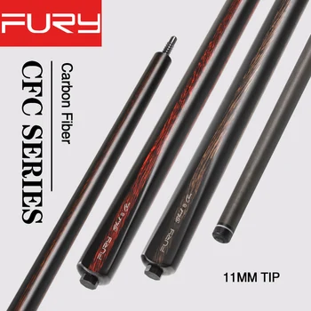 

Fury CFC Series Billiard Pool Cue 11mm KAMUI Tip Carbon Fiber Black Technology Professional 3/8*8 FURY-Pin Joint Pool Stick Kit