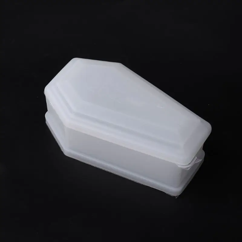 

DIY Crystal Epoxy Mold Storage Box Molds Dark Vampire Coffin High Mirror Crafts Making Mould B95F