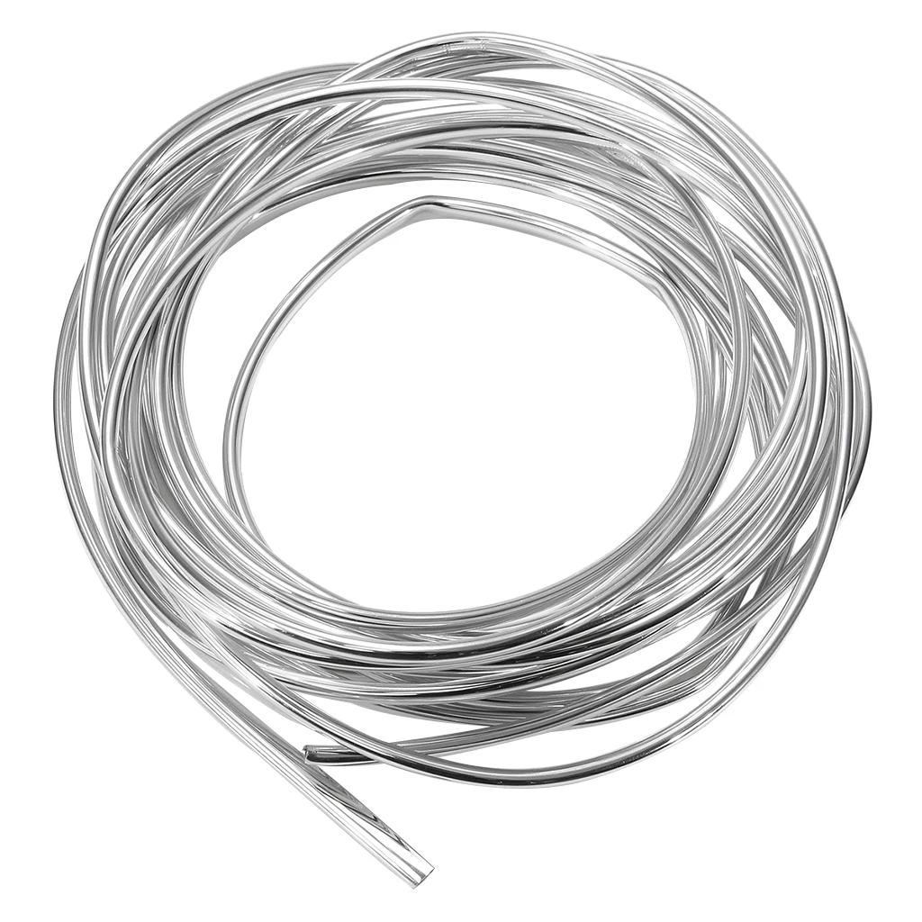 6M Car Door Edge Guards Seal Protector Guard Strip Car Protected Lining Trim Molding Rubber Silver
