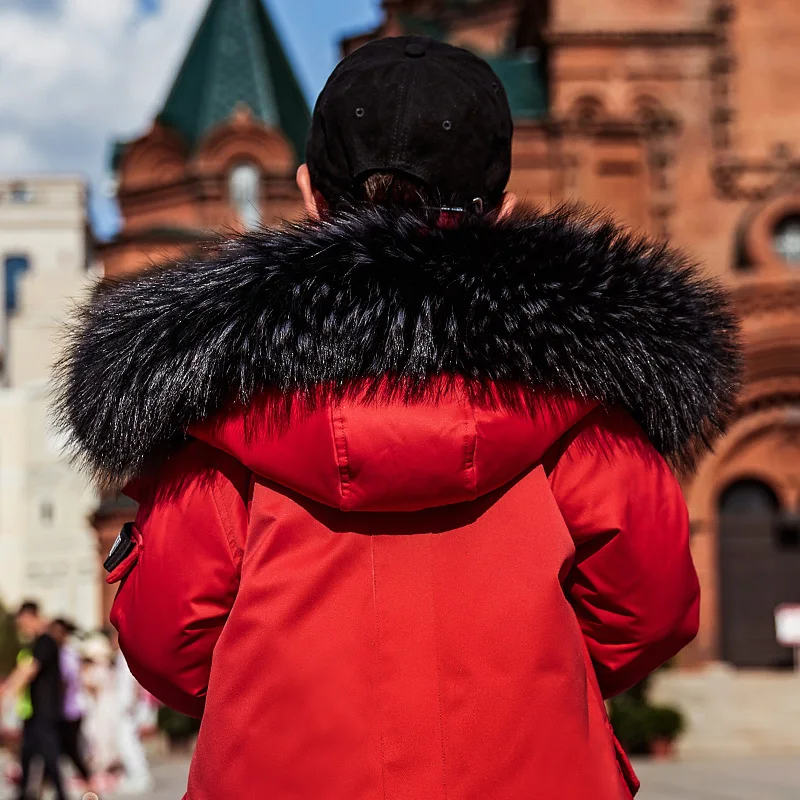 2019 теплые детские пуховики модная спортивная верхняя одежда на утином пуху для