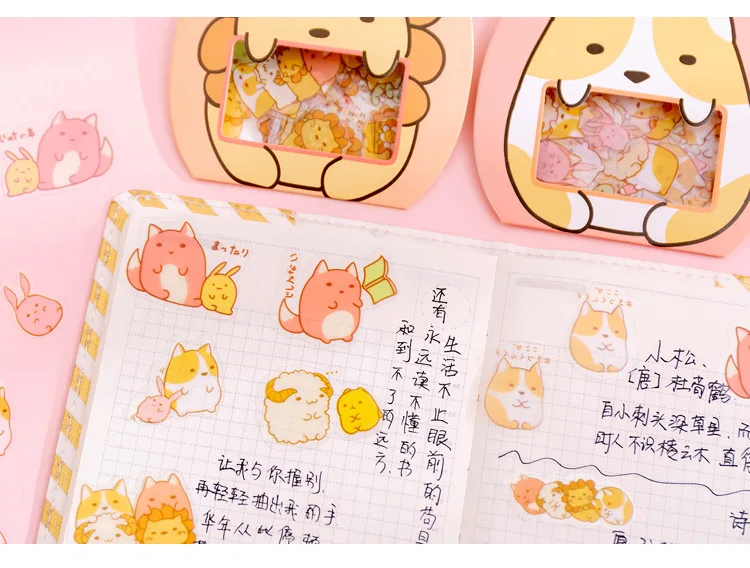 50 шт./упак. Kawaii Мини животное овца Собака Декоративные ПВХ Стикеры s Скрапбукинг Стикеры канцелярские принадлежности, школьные принадлежности