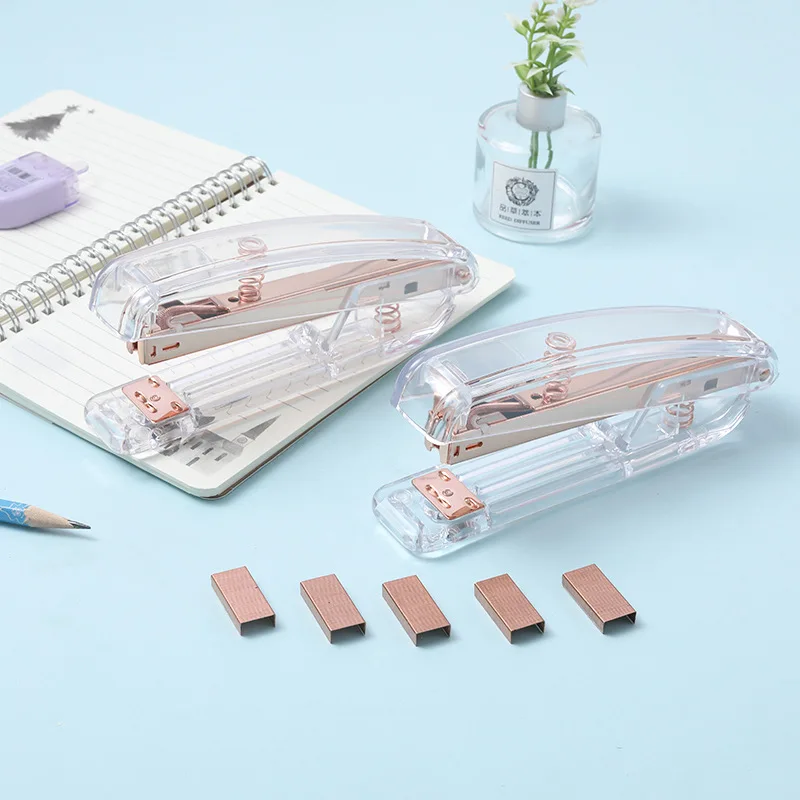 Creative Rose Gold Staples Metal Staple For Staplers Trend Office  Accessories 26/6 Stationery Supplies