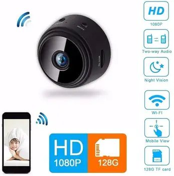 

Mini WIFI IP Camera Wireless Network Home Security HD 1080p DVR Night Vision Camera