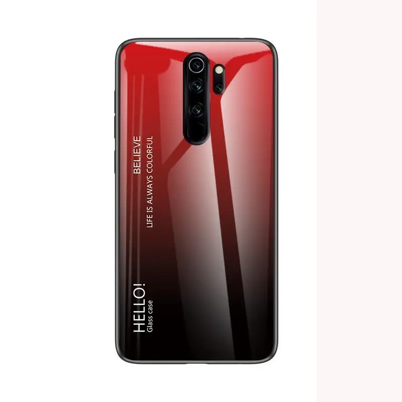 Глянцевый чехол с градиентным стеклом для Xiaomi Redmi Note 8 Pro 8A 8T противоударный защитный чехол для Xiaomi Redmi 8 Note 8Pro Note8 Pro - Цвет: 5