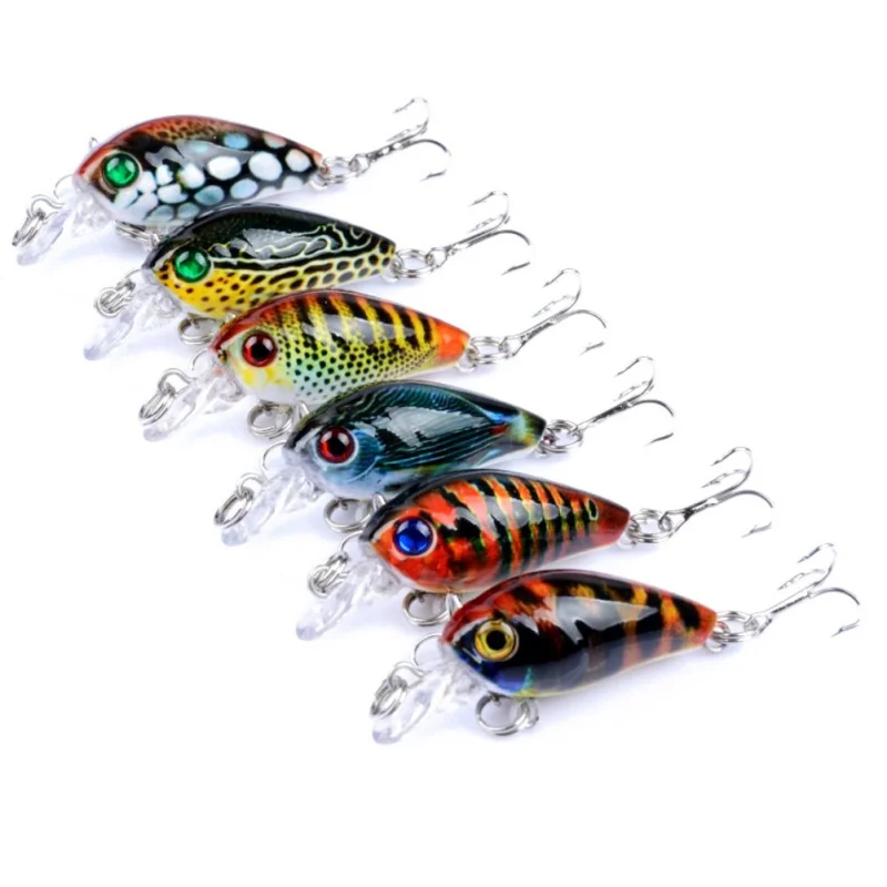 Crankbaits 3D Artificial Fish Shape Plastic Hard Bait For Saltwater Freshwater Fishing Lures
