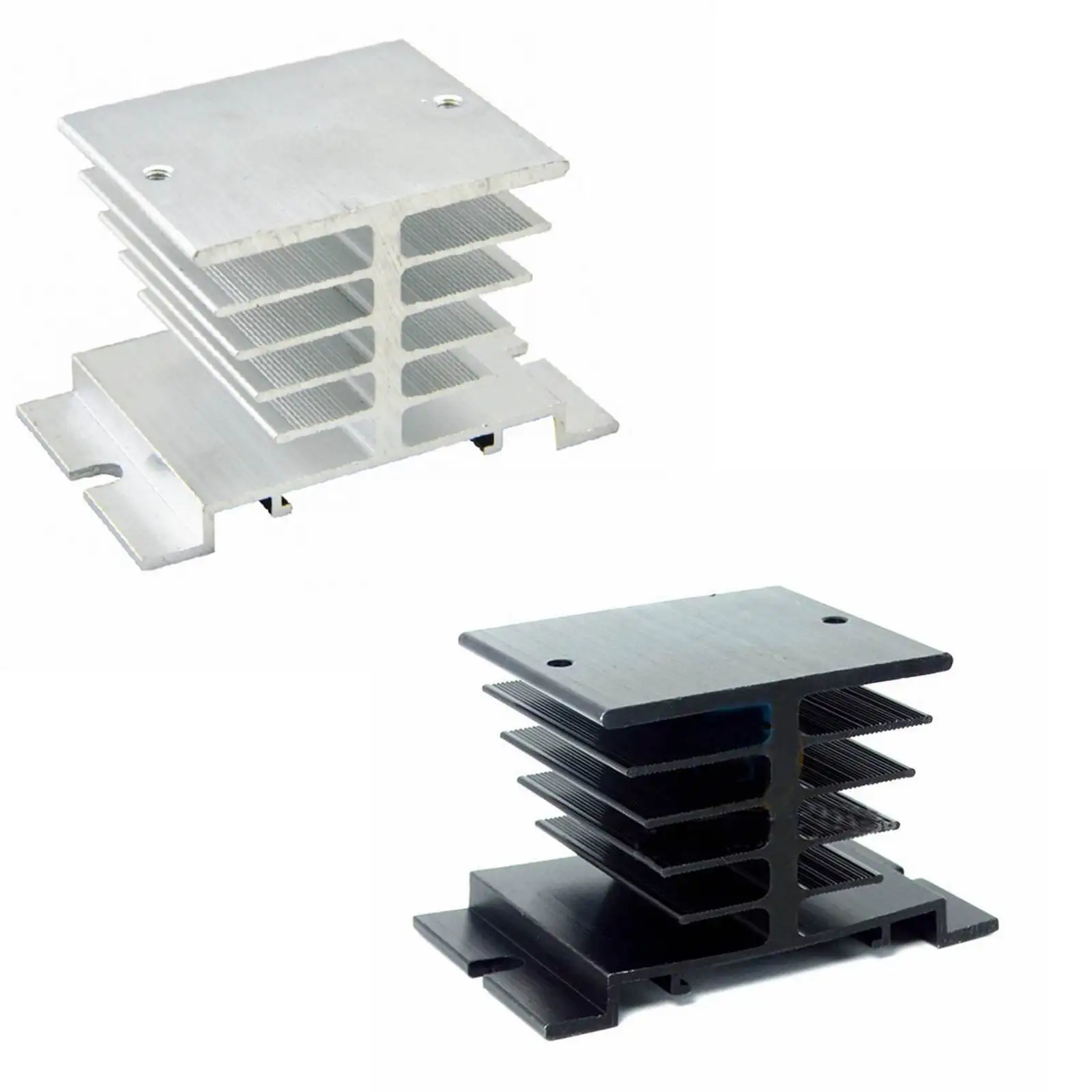 Aluminum Fins Single Phase Solid State Relay SSR 10A to 40A Heat Sink