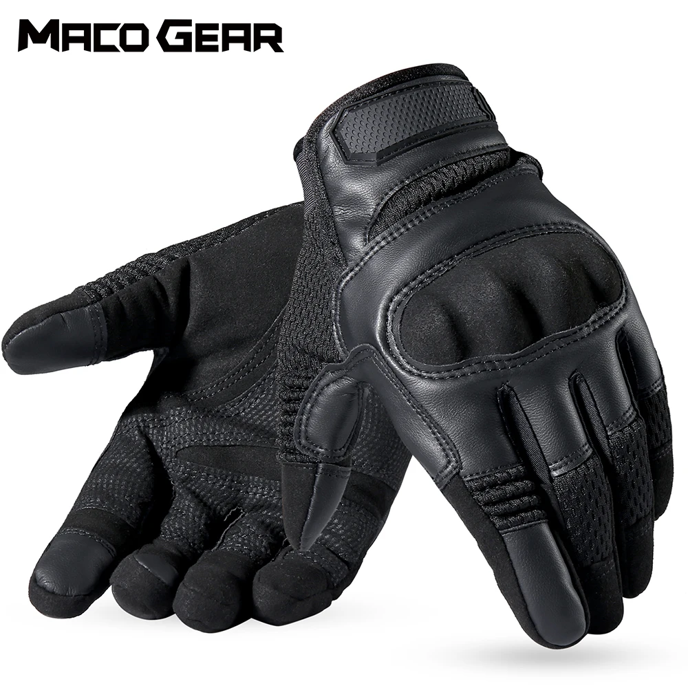 Touchscreen Leather Tactical Glove Army Cycling Military Combat Airsoft Shooting Paintball Hunting Sport Full Finger Gloves Men