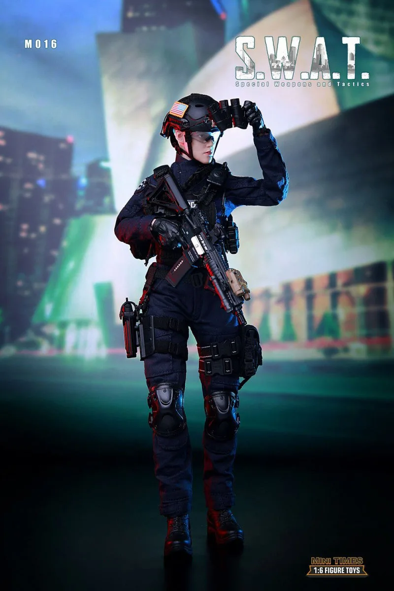 1/6 масштаб Коллекционная полный набор женский Solider Mini Times игрушки SWAT M016 фигурка модель для фанатов праздничные подарки