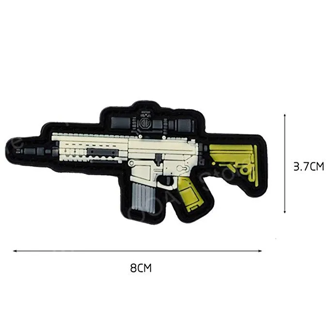 Kalashnikov Classic Tactical Embroidered Patch - I Love AK Design