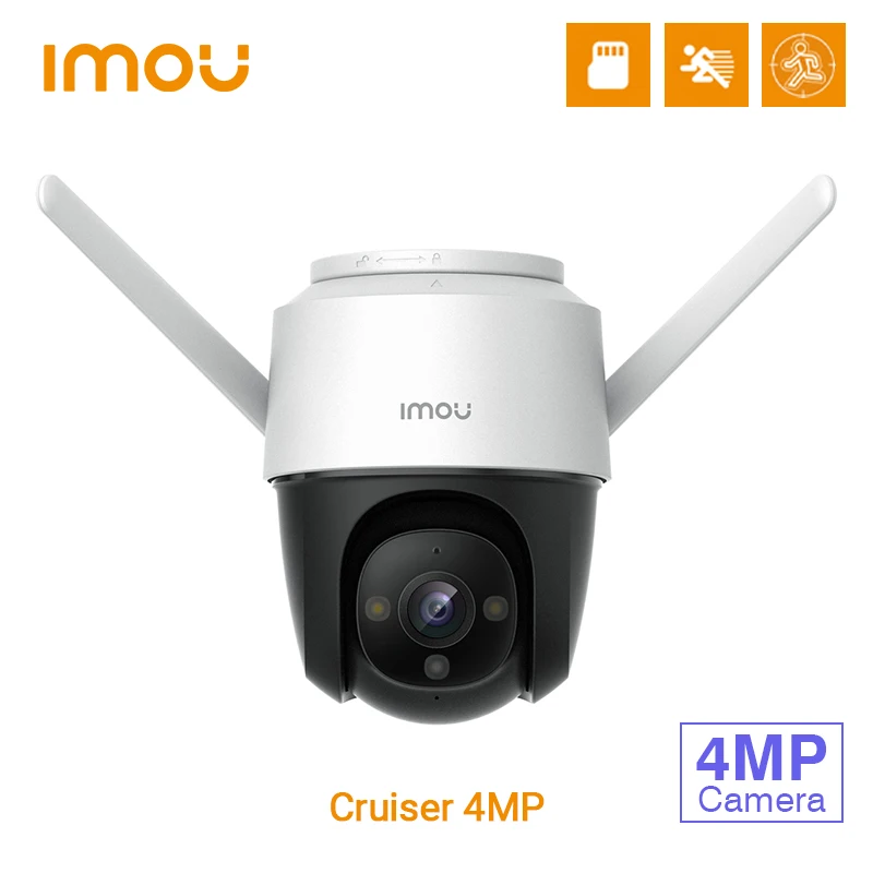 Dahua Imou Cruiser 4MP Full Color Wi-Fi Camera H.265 PTZ Outdoor IP66 Weatherproof Audio Record Night Vsion AI Human Detection