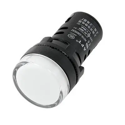 

AC 380V White LED Power Indicator Pilot Single Light Lamp 22mm