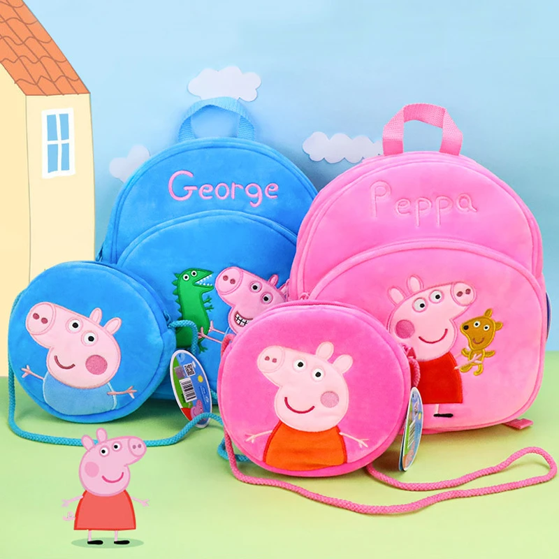 Cartera de dibujos animados de Pig para niños, monedero redondo de 16cm con diseño de dibujos animados, regalo niños|Cine y TV| - AliExpress