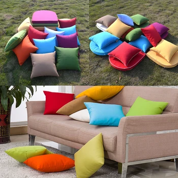 

Solid Color Cushion Cover Velvet Sofa Pillowcases With Zipper Throw Pillow Case Home Decor 50x50cm