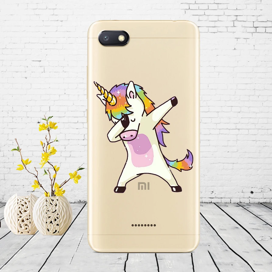 Силиконовый чехол для xiaomi redmi 6a защитный чехол Мягкий ТПУ чехол для телефона Чехлы для xiaomi redmi 6A чехол бампер 6a Coque - Color: D44
