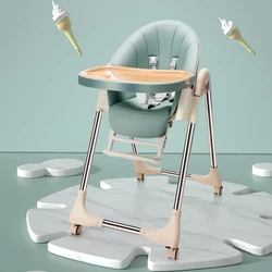 Chaise haute pliable multifonctionnelle pour bébé, siège pour bébé, table à manger pour enfants 
