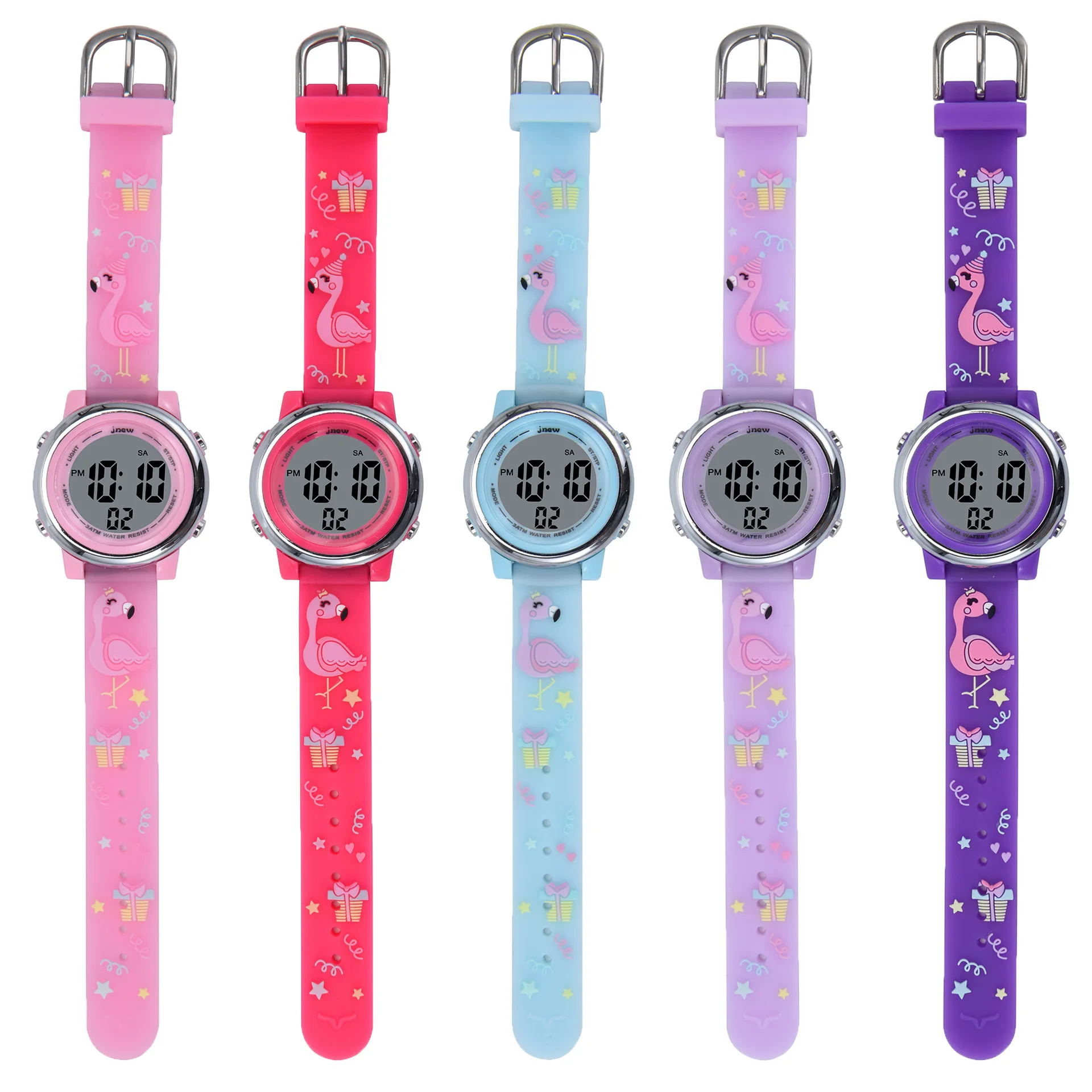 

TurnFinger Personality Cartoon Children's Electronic Watch Luminous Waterproof Multi-function Hot-selling Fashion Pattern Design