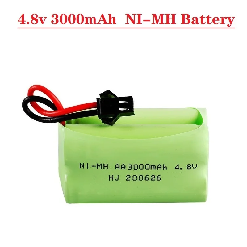 Vue détaillée d'une batterie LiPo 7.4V 5200mAh avec connecteurs pour voiture ou camion RC