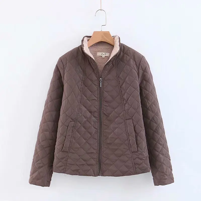 

Europe And America WOMEN'S Dress Retro Solid Color Base-Series Open Wire Candy-Colored Thin Stand Collar Cotton-padded Clothes C