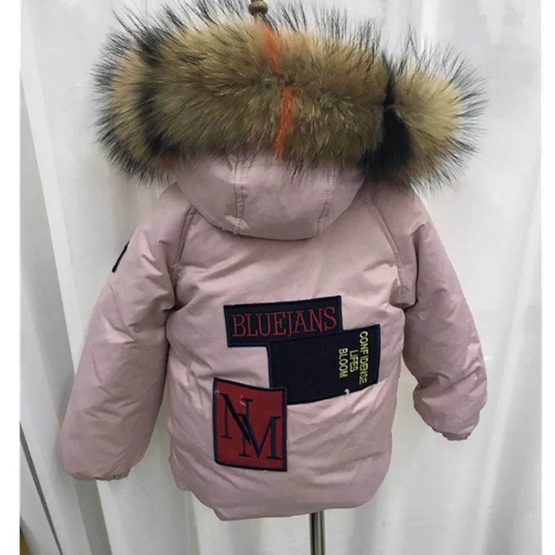 Новая зимняя утепленная теплая пуховая куртка с капюшоном детская зимняя одежда modis детская одежда пуховик для холодной погоды Y1889
