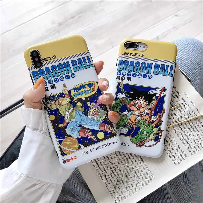 

Manga DBZ Case for iPhone 11 pro 6 6s 6plus 7 8 Plus XR X XS Max Cases Japan Anime Dragon Ball Z Son Goku TPU back cover Coque